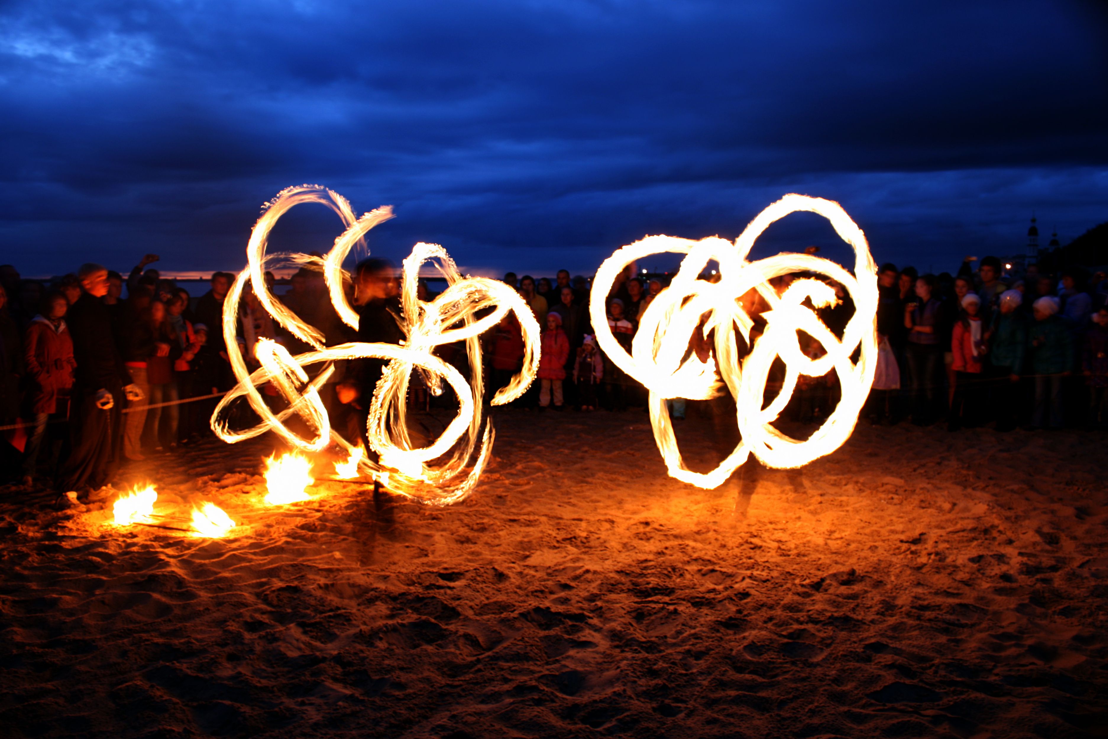 Fire show performance